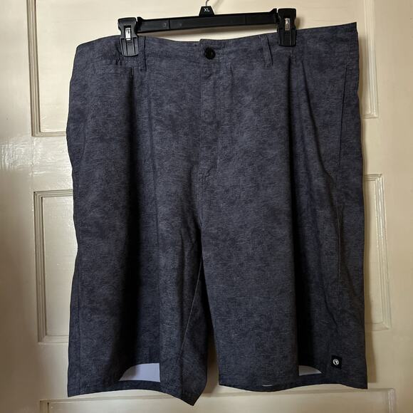 Ocean Current Soft Lightweight Mens Board Shorts - Dk Gray Polyester - Sz 38 - Picture 1 of 5